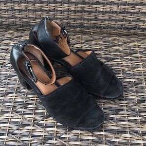 Suede & Leather Frye Sandals 9.5 Black